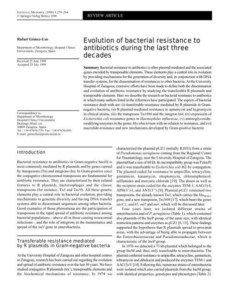 Evolution of bacterial resistance to antibiotics during the last three ...