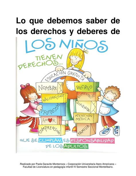 Calameo Los Derechos Y Deberes De Los Ninos Themelower