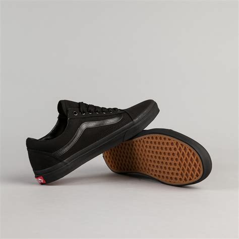 Vans Old Skool Shoes Black Black Canvas Flatspot