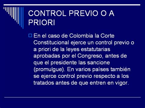 Control Constitucional Y Procedimiento Presentación Powerpoint