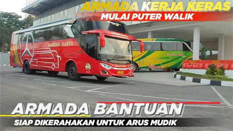 JALUR WONOGIRI BANYAK DILIRIK PO BUS AKAP MENJELANG MUDIK Hunting Bus