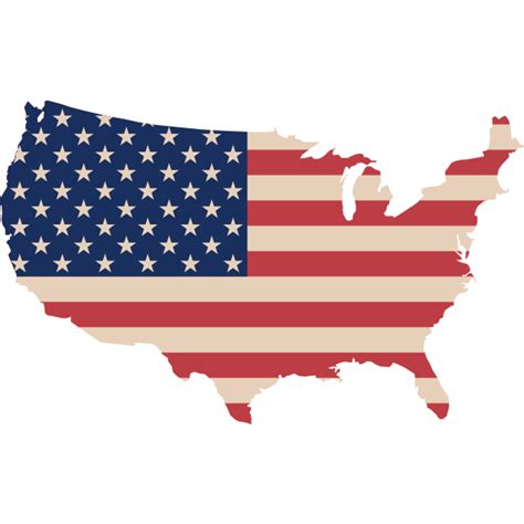 Usa Map And Flag Free Svg