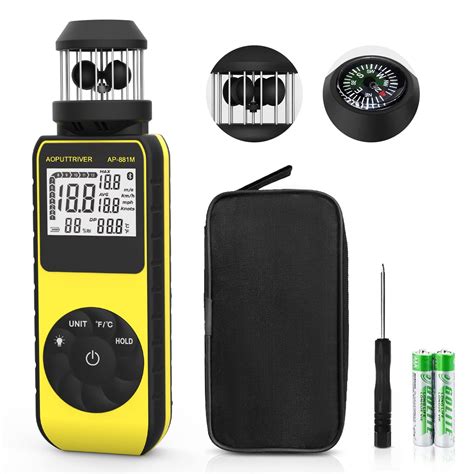 Buy Digital Anemometer Handheld AP 881M Portable Anemometer With 360