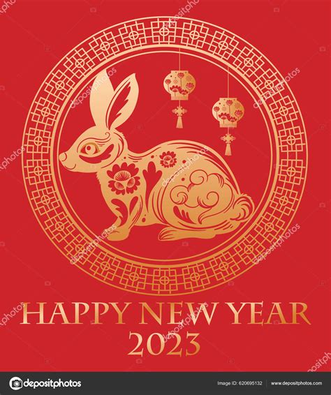 Happy Chinese New Year Background Design Illustration Stock Vector