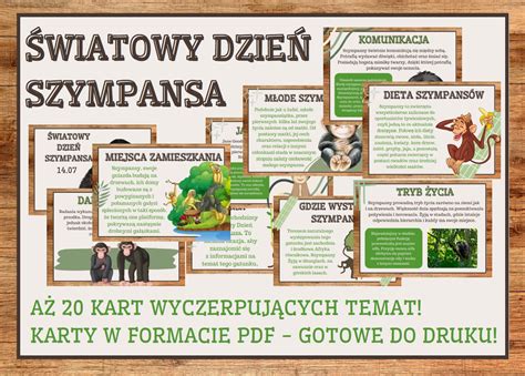 Wiatowy Dzie Szympansa Gazetka Szkolna A Kart