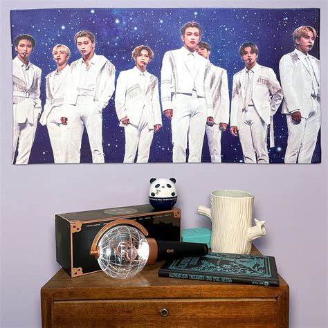 Buy Style Jjeoreo Ateez Banner Sloganfabric Poster Kpop Flag Room