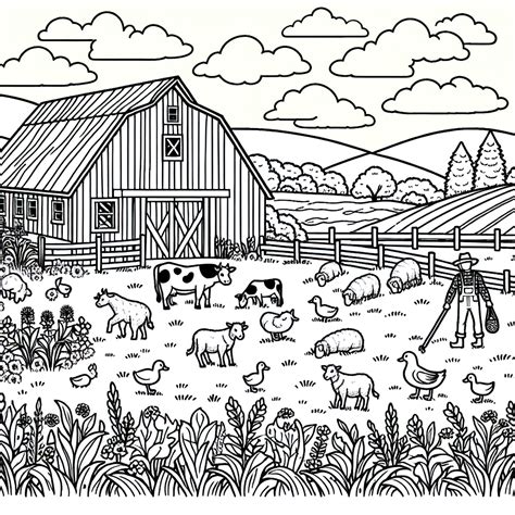 Old macdonald had a farm coloring page - Coloring Pages