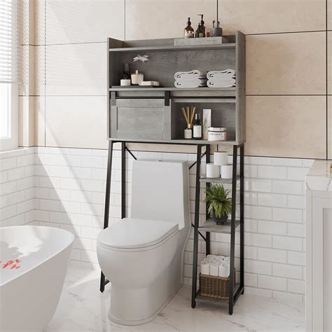 Buy Furniouse Over The Toilet Storage Cabinet With Toilet Paper Holder