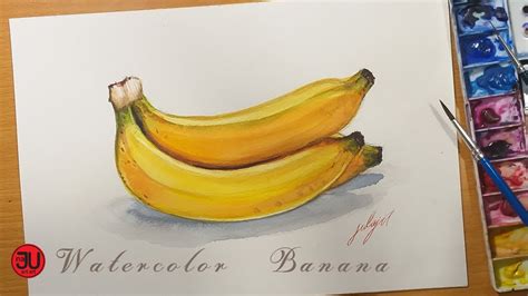 Watercolor Banana วาดรปสนำกลวยหอม YouTube