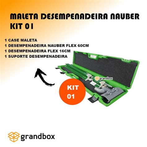 Kit Desempenadeira Tipo Berox Maleta E Suporte Nauber Grand Box