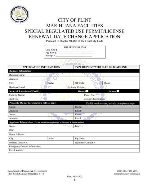 City Of Flint Michigan Marihuana Facilities Special Regulated Use