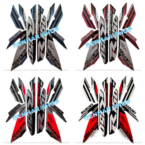 Jual Stiker Striping Lis Standar Body Motor Suzuki Raider R