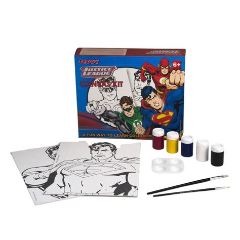 Teddy Superman And Green Lantern Canvas Kit The Deckle Edge