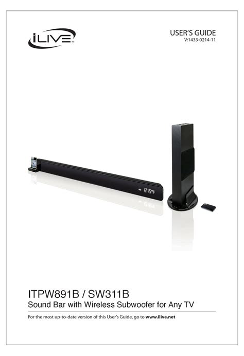 Ilive Bluetooth Sound Bar Manual Adust Printablesheet