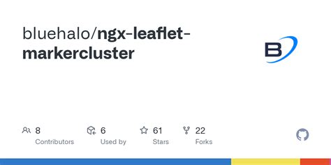 GitHub Bluehalo Ngx Leaflet Markercluster