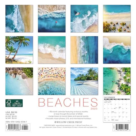 2023 Beaches Mini Wall Calendar | Wall Calendars | Michaels