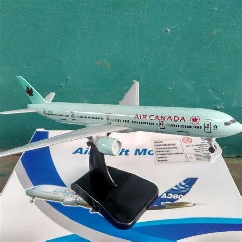 Jual Diecast Pesawat Air Canada Miniatur Aircraft Model A380 Harga