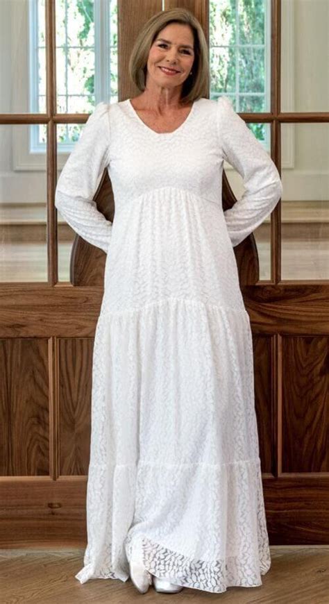 Lds Temple Dresses And Sets White Elegance