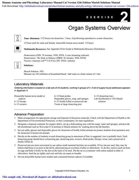 Anatomy And Physiology Lab Manual Answers - Anatomical Charts & Posters