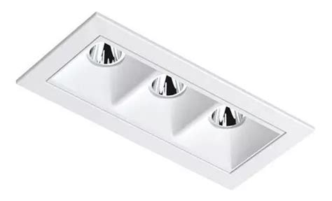 Spot Embutir Recuado Picco 34 Interlight 7w Led Luz Amarela Cor Branco