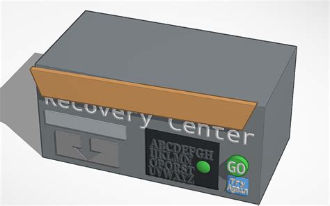 3d Design Recover Center Tpot Bfdi Tinkercad