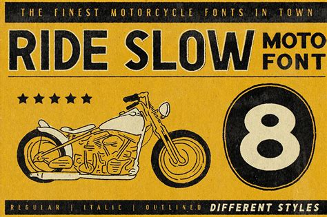 Best Biker Fonts Motorcycle Fonts Vandelay Design