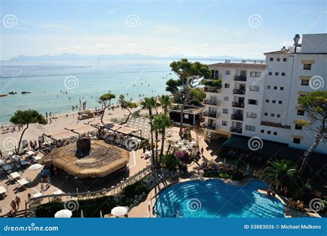 Bar and Beach of the Iberostar Alcudia Park in Alcudia Editorial Photo ...