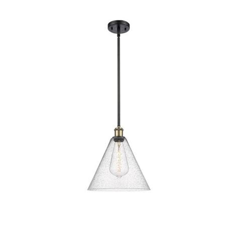 Innovations Berkshire Watt Light Black Antique Brass Shaded Mini