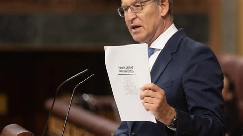 Feijóo pide a Sánchez redactar su carta de dimisión tras citarle el juez