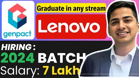 Lenovo Off Campus Hiring For 2024 And 2023 Batch Genpact Hiring