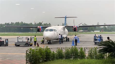 Us Bangla Atr Parking Saidpur Airport Youtube