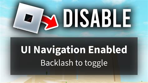 How To Disable Roblox Ui Navigation Full Guide Youtube