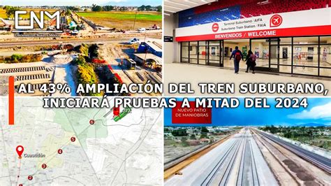 Ampliación del Tren Suburbano hacia el AIFA iniciará operación en la