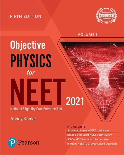 Buy Objective Physics For NEET Vol I Fifth Edition By Pearson