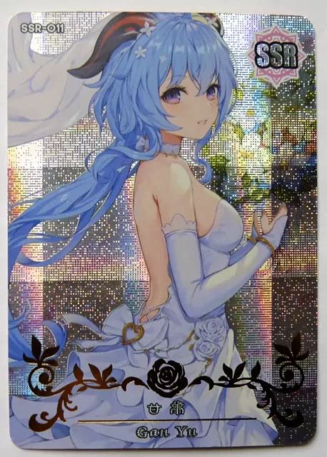 Carte Sexy Girl Waifu Beauty Manga Mint Holo Game Genshin Impact