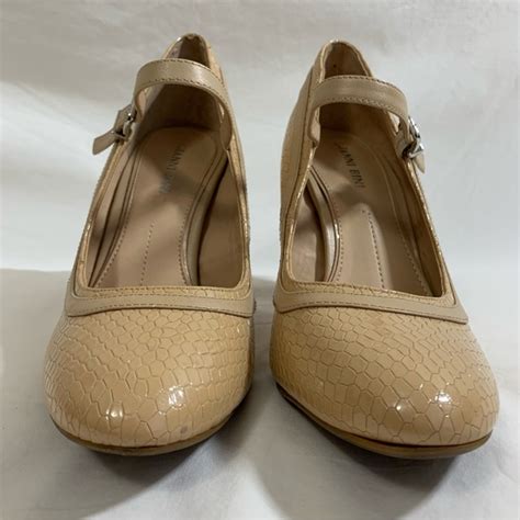 Gianni Bini Shoes Gianni Bini Leather Tan Nude Beige Pump Heels