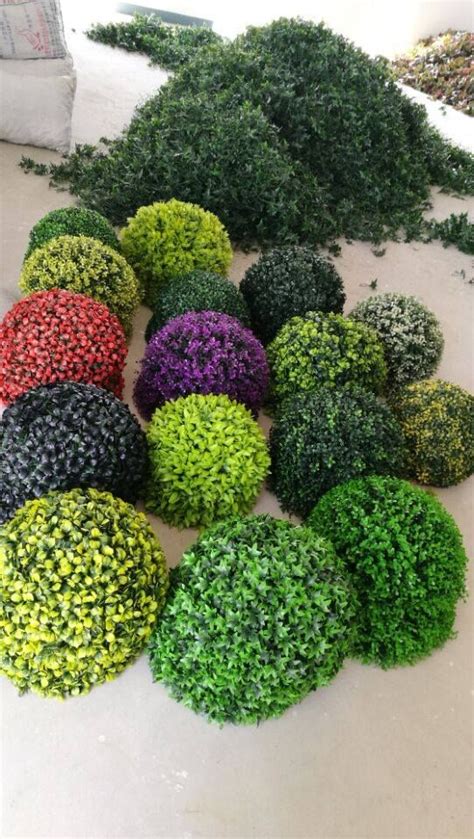 From Foliage To These Pretty Hand Made Artificial Topiary Balls Our