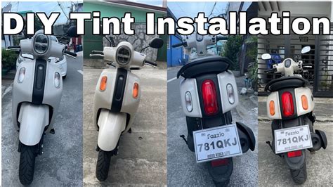 Diy Tint Installation On Yamaha Fazzio Signal Lights Youtube