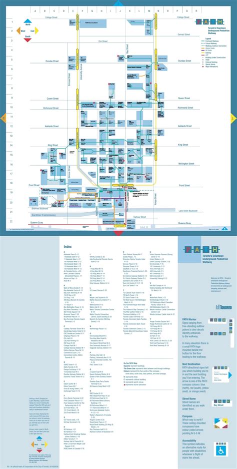 Toronto PATH map - Ontheworldmap.com