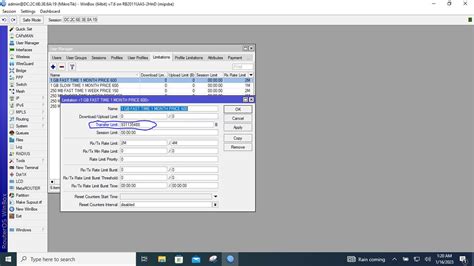 Mikrotik Routeros V Usermanger Limitation Not Working As Expected