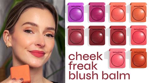 Rip My Cheeks Trying All The Shades Of The Cheek Freak Blush Balmfirst Impressionsswatches