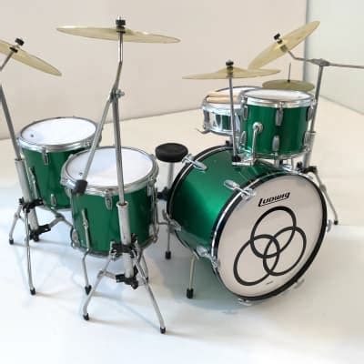 John Bonham Led Zeppelin Tribute Mini Drum Set Replica Reverb