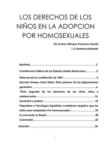 Pdf Los Derechos De Los Ni Os En La Adopcion Psiquiatras Y