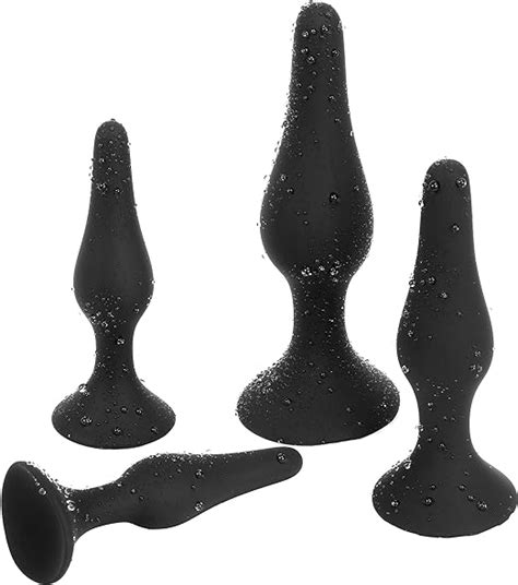 Belmalia 4x Anal Plug mit starkem Saugnapf Lust Set für Sie und Ihn