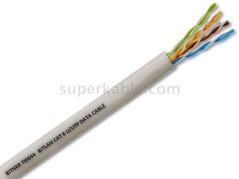 BITNER TI0044 Kabel Teleinformatyczny CAT 6 U UTP 350MHz BiTLAN Szary