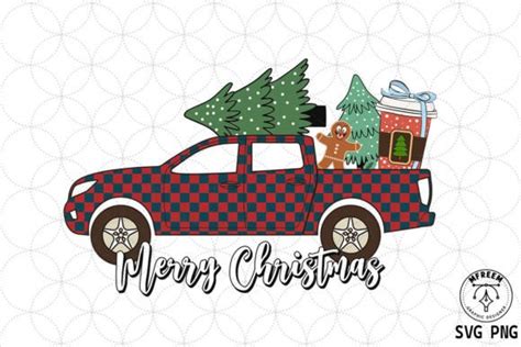 Merry Christmas Car Svg Sublimation Graphic By Mfreem Creative Fabrica