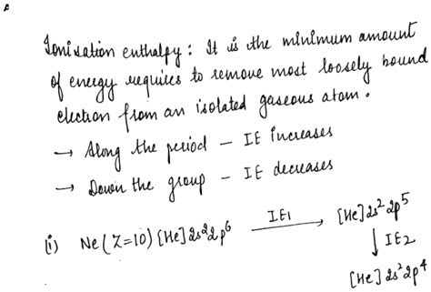 The Correct Order Of Ionic Radii Of O N Solved The Ionization