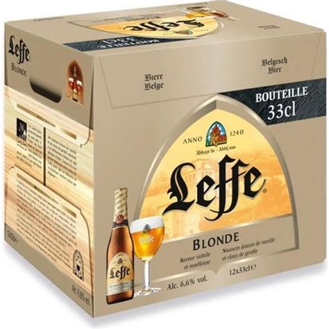 Leffe Bière Blonde Pack de 12 x 33cl La cave Cdiscount