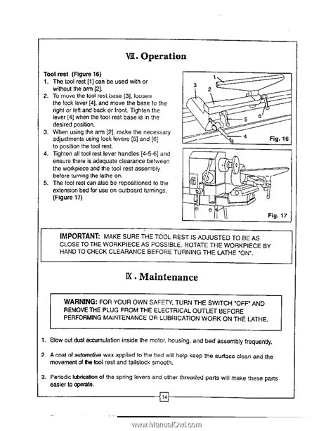 Operation, Maintenance | Harbor Freight Tools 34706 | User Manual (Page 14)