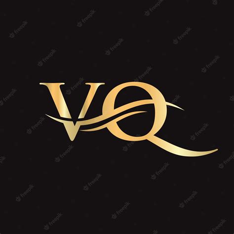 Logotipo Vinculado A Vq Para La Identidad Comercial Y De La Empresa Creative Letter Vq Logo